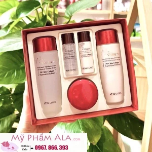 Bộ dưỡng trắng da 3W Clinic Collagen đỏ