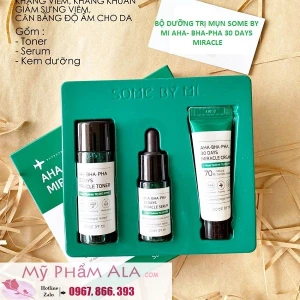 Bộ Dưỡng Trị Mụn Some By Me AHA- BHA-PHA 30 Days Miracle Set Mini 3 Sản Phẩm