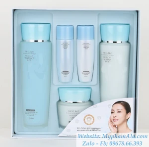 BỘ MỸ PHẨM DƯỠNG ẨM,TRẮNG DA 3W CLINIC EXCELLENT WHITE SKIN CARE 3 SET