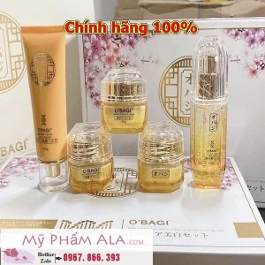 Bộ mỹ phẩm dưỡng trắng da, trị nám O Bagi 5in1 Nhật Bản