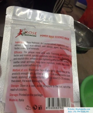 BỘT ĐẮP MẶT NẠ COLLAGEN TINH CHẤT HOA HỒNG- CÁNH HOA HỒNG TƯƠI