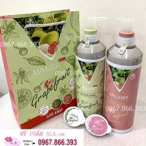CẶP DẦU GỘI XẢ GRAPEFRUIT VALERT PLUS BƯỞI TRỊ RỤNG TÓC CAO CẤP