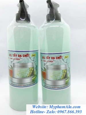 GEL TẨY DA CHẾT MẶT VÀ BODY CHIẾT XUẤT GẠO, CAM, LÔ HỘI.