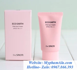 KEM CHỐNG NẮNG THE SAEM ECO EARTH PINK SUN CREAM SPF50 PA