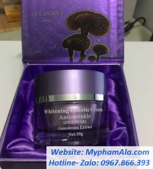 Kem dưỡng trắng da Lulanjina Linh Chi Tím Nhật Bản
