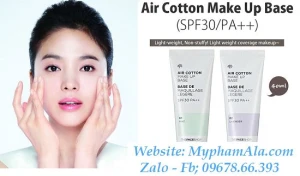 KEM LÓT AIR COTTON MAKEUP BASE THEFACESHOP
