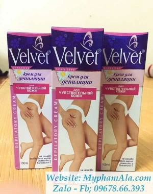 KEM TẨY LÔNG VELVET CHIẾT XUẤT HOA CÚC VÀ VITAMIN E