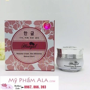 Kem trị nám HANGUL, Combo ngày đêm Hangul (Hoa mai trắng), dưỡng trắng da, trị nám, tàn nhang