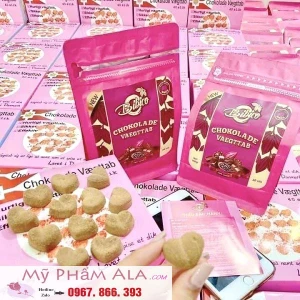 Kẹo Socola Giảm Cân Chokolade Vaegttab Đan Mạch Hộp Hồng