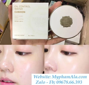 PHẤN NƯỚC KIỀM DẦU OIL CONTROL WATER CUSHION SPF50 PA THEFACESHOP