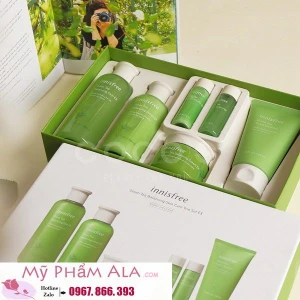Set dưỡng Trà Xanh Innisfree Green Tea Balancing Skin Care Trio Set EX 6in1