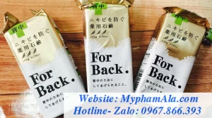 SOAP XÀ PHÒNG TRỊ MỤN LƯNG FOR BACK NHẬT