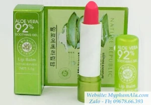 SON DƯỠNG MÔI LÔ HỘI ALOE VERA 92%