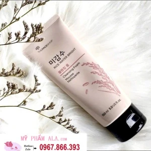SỮA RỬA MẶT GẠO RICE WATER BRIGHT CLEANSING FOAM THE FACE SHOP