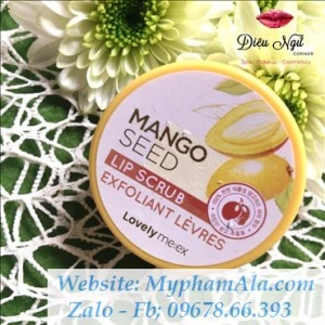 TẨY DA CHẾT MÔI MANGO SEED BUTTER LIP SCRUB THE FACE SHOP