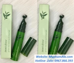 THANH LĂN DƯỠNG MẮT & DA MẶT INNISFREE GREEN TEA SEED EYE & FACE BALL