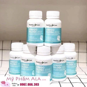 Thuốc bổ não Úc Healthy Care Ginkgo Biloba 2000mg