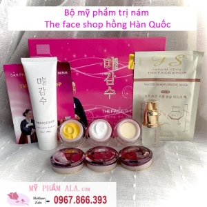 Trị nám The face shop Mỹ phẩm the face shop trị nám màu hồng 5in1