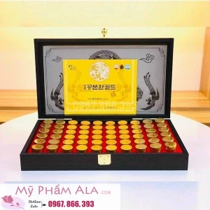 Viên Đông Trùng Hạ Thảo Hộp Gỗ Đen 60 Viên Hàn Quốc