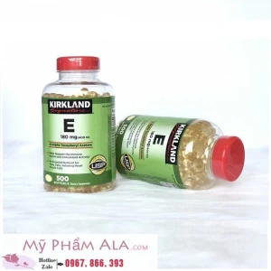 Viên uống Vitamin E Kirkland Signature của Mỹ 400 IU 500 viên