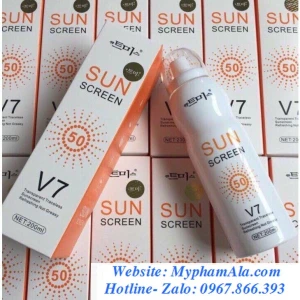 XỊT CHỐNG NẮNG SUN SCREEN V7 SPF50