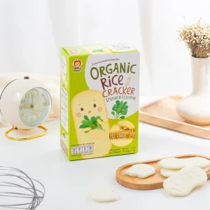 Bánh gạo organic bổ sung Omega 3 & DHA, vị rau bina