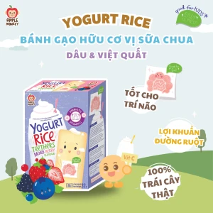 Bánh Gạo Sữa Chua Yogurt Rice Vị Dâu Và Việt Quất Apple Monkey