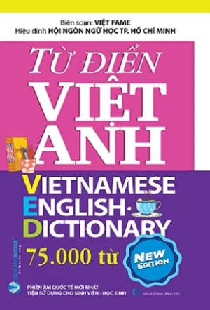 Từ Điển Việt - Anh 75.000 Từ - Việt Fame (Tái bản 2024)