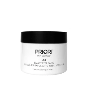 Priori LCA  Smart Peel Pads - Miếng bông tẩy tế bào chết giúp mờ thâm, giảm mụn, cải thiện lỗ chân lông  - 30 miếng
