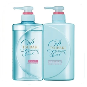 Bộ gội xả sạch dầu mát lạnh Tsubaki Premium Cool Set