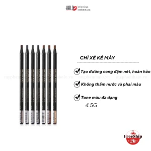 Chì Xé Kẻ Mày Phẩy Sợi Sắc Nét Haozhuang Make Up Milano Eyebrow Pencil Precicion 4.5g