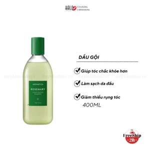 Dầu gội Aromatica rosemary scalp scaling hương thảo ngăn rụng tóc 400ml