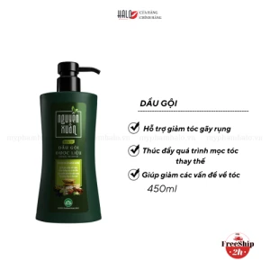 Dầu Gội Dưỡng Tóc, Hỗ Trợ Phục Hồi Tóc Hư Tổn Nguyên Xuân Herbal Shampoo 450ml