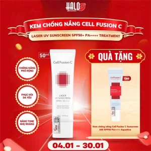 Kem Chống Nắng Phổ Rộng Cho Da Treatment Cell Fusion C Laser UV Sunscreen 100 SPF50 PA (50ml)