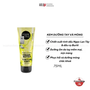 Kem dưỡng tay & móng Organic Shop 75ml