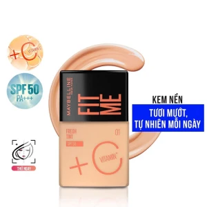 Kem nền tươi mướt, chống nắng bảo vệ da Maybelline New York Fit Me Fresh Tint SPF50/PA