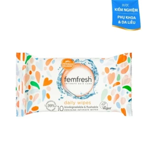 Khăn ướt vệ sinh vùng kín cao cấp hằng ngày Femfresh Intimate Skincare Daily Wipes 10 tờ