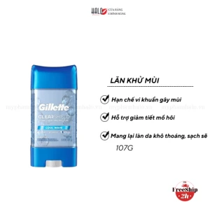 Lăn Khử Mùi Hỗ Trợ Giảm Tiết Mồ Hôi Dạng Gel Gillette Clear Dri-Tech Anti-Perspirant 107g