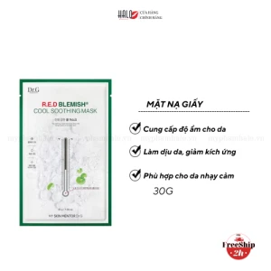 Mặt Nạ Giấy Làm Mát Và Dịu Da Kích Ứng Dr.G R.E.D Blemish Cool Soothing Mask 30g