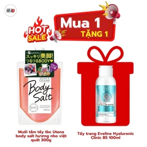 Muối tắm tẩy tbc Utena body salt hương nho việt quất 300g