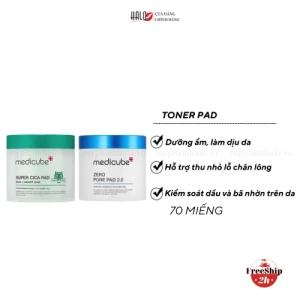 Nước hoa hồng dạng miếng Medicube Toner Pad 70 miếng