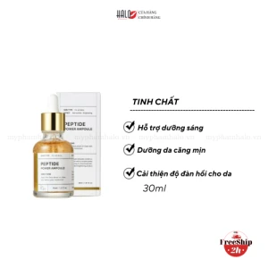 Serum B.O.M Tinh Chất Dưỡng Chiết Xuất Vàng 24K Hỗ Trợ Làm Sáng Da B.O.M Peptide Power Ampoule 30ml