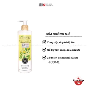 Sữa Dưỡng Thể Bielenda Bio Vitamin C Moisturizing & Energizing Body Milk 400ml