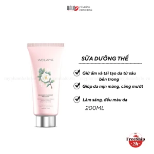 Sữa dưỡng thể trắng da hoa trà Weilaiya