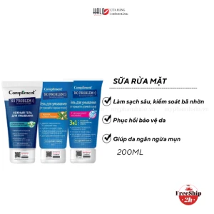 Sữa rửa mặt Compliment No Problem dạng gel 200ml