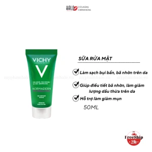 Sữa rửa mặt dạng gel giúp làm sạch sâu và giảm bã nhờn trên da Vichy Normaderm Phytosolution Intensive Purifying Gel