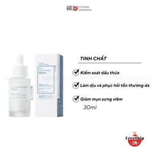 Tinh chất phục hồi, kiềm dầu Neogen Real 15% Niacinamide Serum 30ml