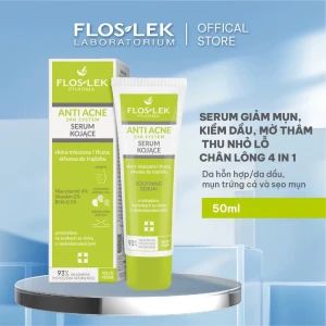 Serum Floslek Anti acne 24h System làm dịu da dành cho da dầu và hỗn hợp