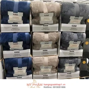Chăn lông cừu KirkLand Plush Blanket Queen - Mỹ