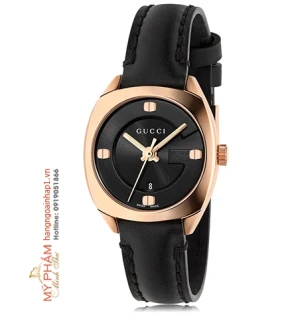 Đồng hồ nữ Gucci YA142509 GG2570 Black Dial Leather Ladies Watch